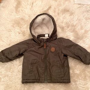 H&M  green toddler jacket 6-9 months
